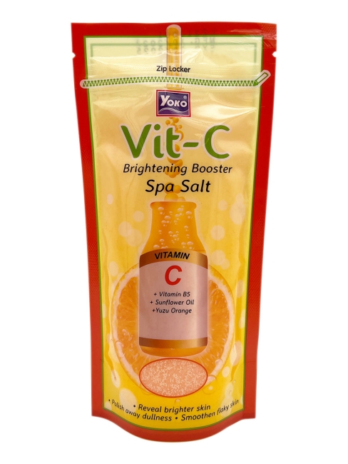 Yoko Скраб для тела солевой осветляющий с витамином C Vit-C Brightening Booster Spa Salt, 300 г Yoko Скраб для тела солевой осветляющий с витамином C Vit-C Brightening Booster Spa Salt, 300 г