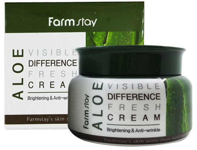 FarmStay Visible Difference Fresh Cream (Aloe) Увлажняющий крем с алоэ, 100 г