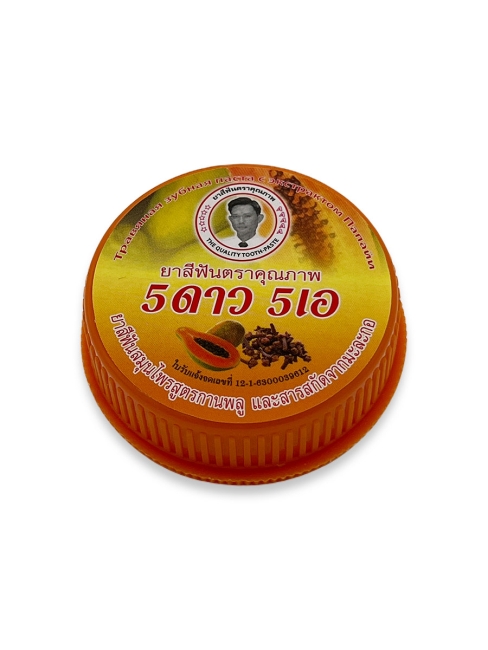 5 Star Cosmetic травяная отбеливающая зубная паста с экстрактом Папайи, 25 г 5 Star Cosmetic травяная отбеливающая зубная паста с экстрактом Папайи, 25 г