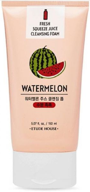 ETUDE HOUSE Fresh Squeeze Huice Cleansing Foam Watermelon Пенка для умывания, 150 мл