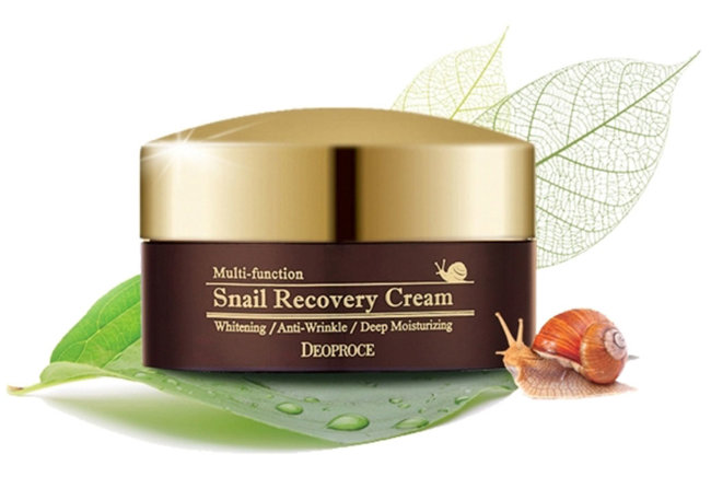 Deoproce Snail Recovery Cream Крем восстанавливающий с муцином улитки, 100 г