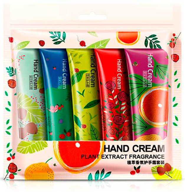 Bioaqua Hand Cream Plant Extract Fragrance Набор из 5 кремов для рук, 30 г*5