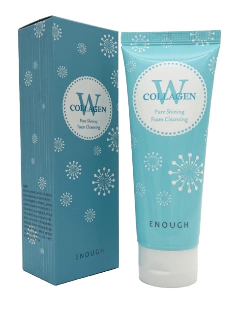 Enough Пенка для умывания с морским коллагеном W Collagen Pure Shining Foam Cleansing, 100 мл