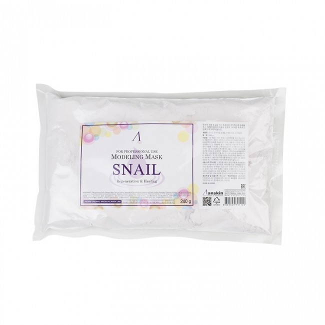 Anskin Маска альгинатная с муцином улитки Original Snail Modeling Mask / Refill, 240 г