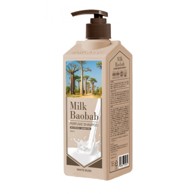 Milk Baobab Шампунь для волос Perfume Shampoo White Musk, 500 мл Milk Baobab Шампунь для волос Perfume Shampoo White Musk, 500 мл