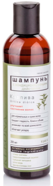 Kleona Шампунь Крапива с кондиционером, 250 мл