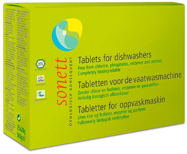 Sonett Таблетки для посудомоечной машины, 25 шт по 20 г Sonett Таблетки для посудомоечной машины, 25 шт по 20 г