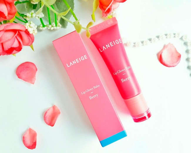 Laneige Lip Glowy Balm Berry Оттеночный блеск-бальзам для губ Ягода, 10 г