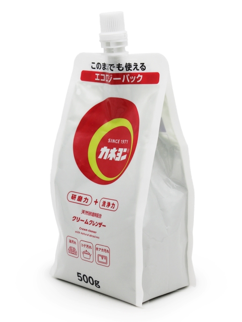 Kaneyo Крем чистящий для кухни с микрогранулами без аромата, мягкая упаковка Caneyon Ecology Pack, 500 г