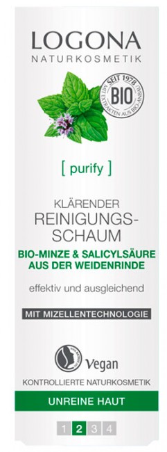 Logona Очищающая пенка для выравнивания кожи лица, 100 мл Logona Очищающая пенка для выравнивания кожи лица, 100 мл