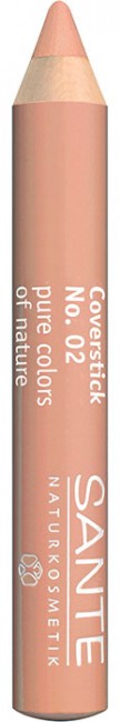 Sante Naturkosmetik Coverstick Карандаш маскирующий 02 Средне - бежевый , 2 г Sante Naturkosmetik Coverstick Карандаш маскирующий 02 Средне - бежевый , 2 г
