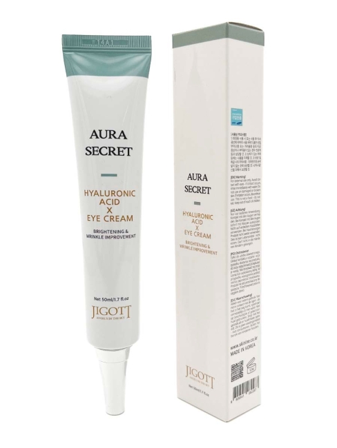 Jigott Крем для кожи вокруг глаз с гиалуроновой кислотой Aura Secret Hyaluronic Acid Eye Cream, 50 мл