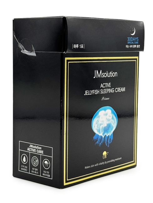 JMsolution Укрепляющая ночная крем-маска с экстрактом медузы Active Jellyfish Sleeping Cream, 4 мл*30 шт