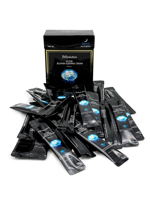 JMsolution Укрепляющая ночная крем-маска с экстрактом медузы Active Jellyfish Sleeping Cream, 4 мл*30 шт