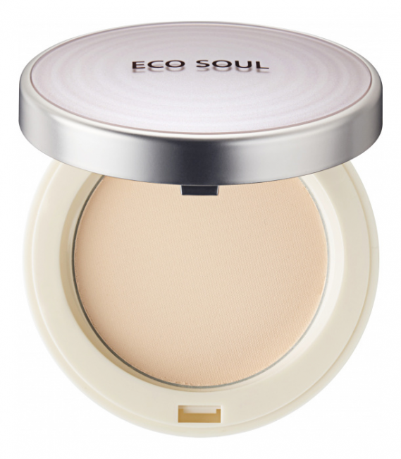 The Saem Пудра санскрин 21 Eco Soul UV Sun Pact 21 Light Beige, 11 г