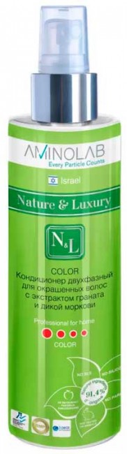 Nature and Luxury Color Кондиционер двухфазный для окрашенных волос с экстрактом граната и дикой моркови, 250 мл Nature and Luxury Color Кондиционер двухфазный для окрашенных волос с экстрактом граната и дикой моркови, 250 мл