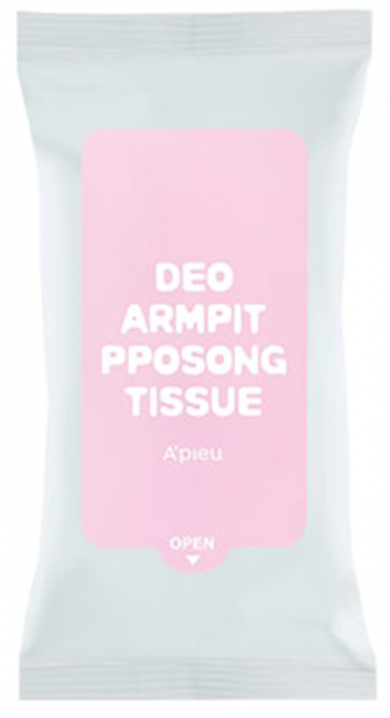 A'Pieu Deo Armpit Pposong Tissue Дезодорирующие салфетки, 10 шт A'Pieu Deo Armpit Pposong Tissue Дезодорирующие салфетки, 10 шт
