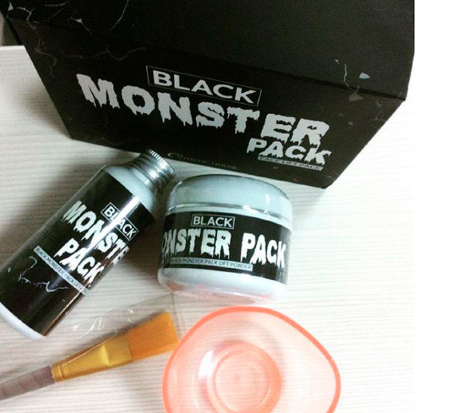 Esthetic House Black Monster Pack Набор для приготовления очищающей маски, 50 мл+150 мл+3 шт