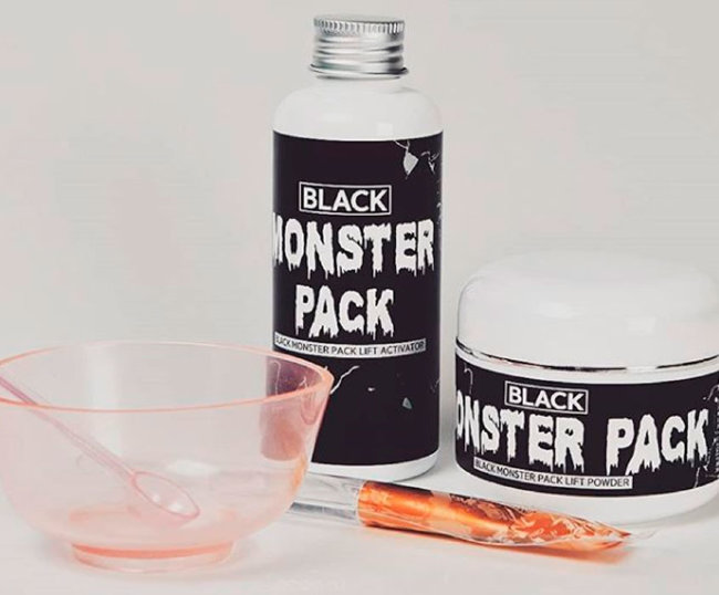Esthetic House Black Monster Pack Набор для приготовления очищающей маски, 50 мл+150 мл+3 шт