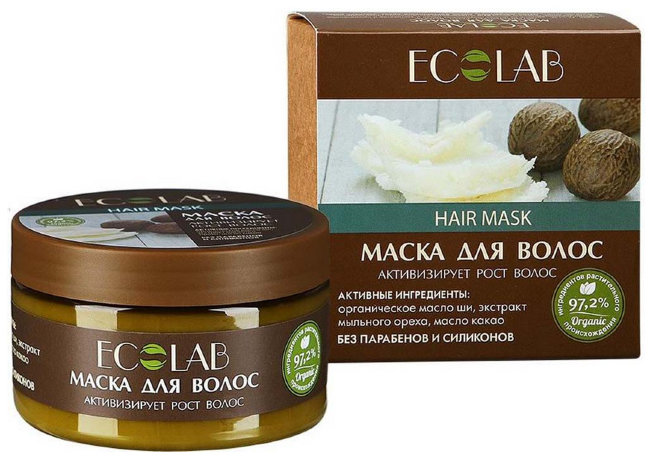 Ecolab Маска для волос Активизирует рост волос, 250 мл Ecolab Маска для волос Активизирует рост волос, 250 мл