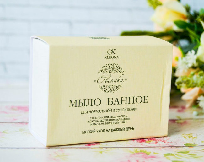Kleona Банное мыло «Овсянка», 120 г Kleona Банное мыло «Овсянка», 120 г