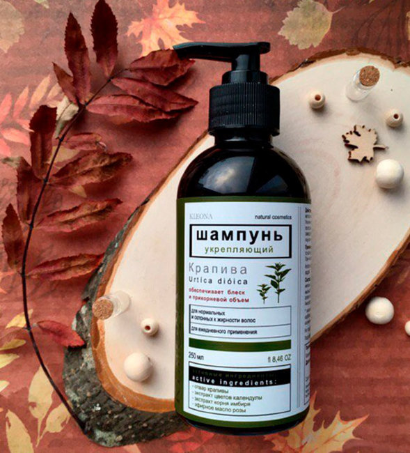 Kleona Шампунь укрепляющий "Крапива", 250 мл Kleona Шампунь укрепляющий "Крапива", 250 мл