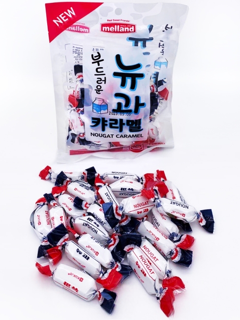 Melland Конфеты жевательные Молочная нуга Milk Nougat Caramel, 2 уп*100 г Melland Конфеты жевательные Молочная нуга Milk Nougat Caramel, 2 уп*100 г