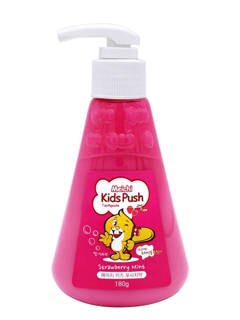 Hanil Зубная паста детская с экстрактом клубники и мяты Tooth Paste Kids Push Srtrawberry Mint, 185 г Hanil Зубная паста детская с экстрактом клубники и мяты Tooth Paste Kids Push Srtrawberry Mint, 185 г