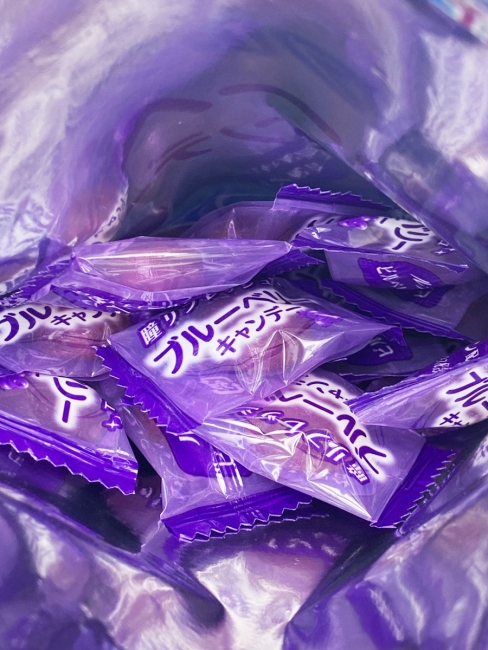 Senjaku Карамель леденцовая со вкусом Черники Blueberry Candy, 2 шт*75 г