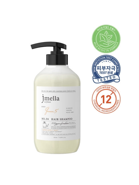 Jmella Парфюмированный шампунь для волос Королева 5 N0.04 In France Queen 5 Hair Shampoo, 500 мл Jmella Парфюмированный шампунь для волос Королева 5 N0.04 In France Queen 5 Hair Shampoo, 500 мл