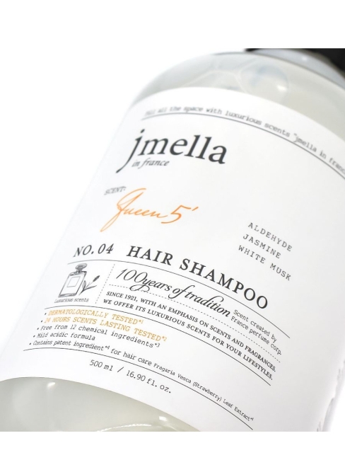 Jmella Парфюмированный шампунь для волос Королева 5 N0.04 In France Queen 5 Hair Shampoo, 500 мл Jmella Парфюмированный шампунь для волос Королева 5 N0.04 In France Queen 5 Hair Shampoo, 500 мл