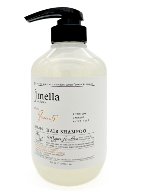 Jmella Парфюмированный шампунь для волос Королева 5 N0.04 In France Queen 5 Hair Shampoo, 500 мл Jmella Парфюмированный шампунь для волос Королева 5 N0.04 In France Queen 5 Hair Shampoo, 500 мл
