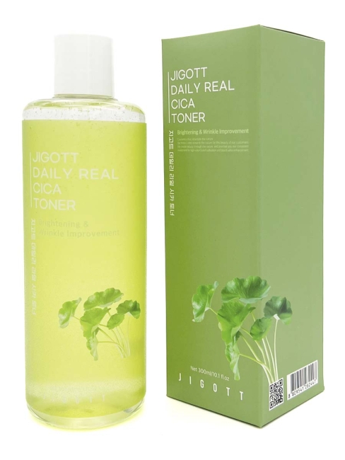 Jigott Тонер для лица с экстрактом центеллы азиатской Daily Real Cica Toner, 300 мл Jigott Тонер для лица с экстрактом центеллы азиатской Daily Real Cica Toner, 300 мл