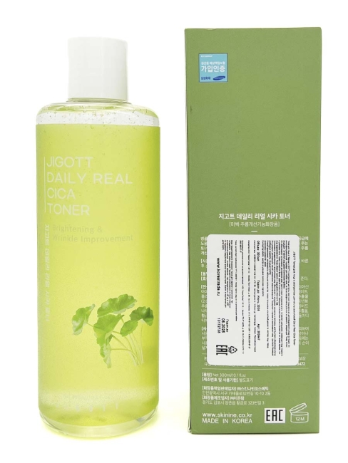 Jigott Тонер для лица с экстрактом центеллы азиатской Daily Real Cica Toner, 300 мл Jigott Тонер для лица с экстрактом центеллы азиатской Daily Real Cica Toner, 300 мл