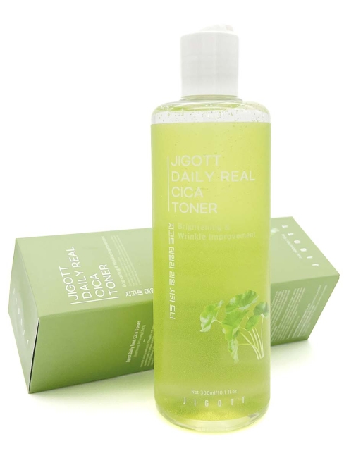 Jigott Тонер для лица с экстрактом центеллы азиатской Daily Real Cica Toner, 300 мл Jigott Тонер для лица с экстрактом центеллы азиатской Daily Real Cica Toner, 300 мл