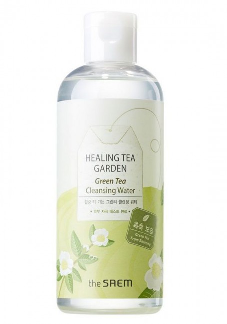 The Saem Healing Tea Garden Green Tea Cleansing Water Очищающая вода на основе зеленого чая, 300 мл