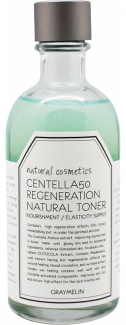 Graymelin Centella 50 Regeneration Natural Toner Восстанавливающий тоник с экстрактом центеллы азиатской, 130 мл