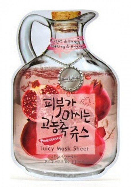 Baviphat Маска тканевая фруктовая Pomegranate Juicy Mask Sheet (Lifting & Bright ), 23 г