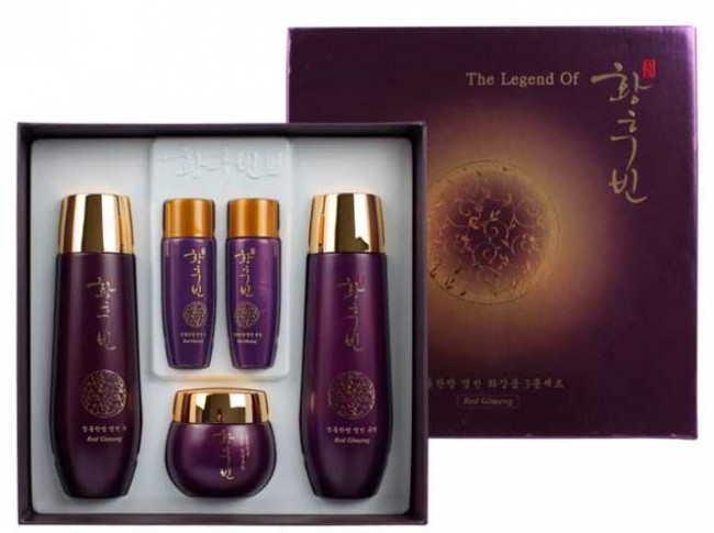 Bergamo Hwanghoobin Red Ginseng Skin Care Set Набор средств с корнем красного женьшеня (тонер, эмульсия, крем) Bergamo Hwanghoobin Red Ginseng Skin Care Set Набор средств с корнем красного женьшеня (тонер, эмульсия, крем)