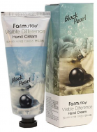 FarmStay Visible Difference Hand Cream Black Pearl Крем для рук с экстрактом черного жемчуга, 100 мл