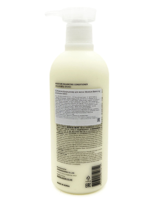 La'dor Увлажняющий бессиликоновый бальзам для волос Moisture Balancing Conditioner, 530 мл La'dor Увлажняющий бессиликоновый бальзам для волос Moisture Balancing Conditioner, 530 мл