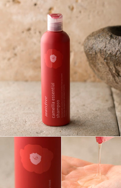 Innisfree Camellia Essential Shampoo Безсиликоновый шампунь с маслом камелии, 300 мл