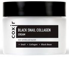Coxir Black Snail Collagen Cream Крем против морщин с коллагеном и муцином черной улитки, 50 мл Coxir Black Snail Collagen Cream Крем против морщин с коллагеном и муцином черной улитки, 50 мл
