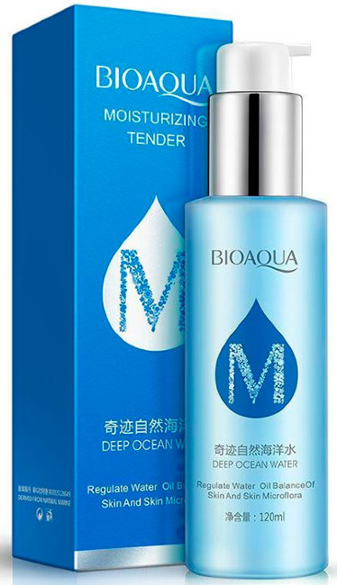 Bioaqua Moisturizing Tender Лосьон для лица с природной морской водой, 120 мл