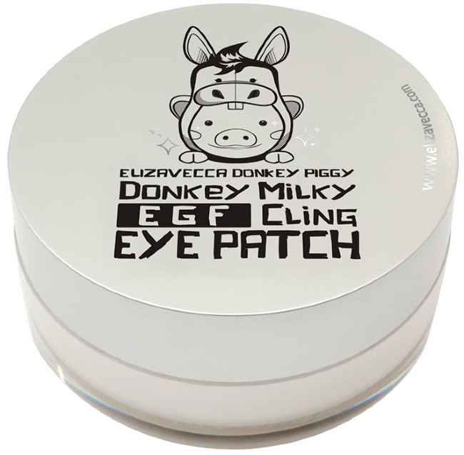 Elizavecca Donkey Piggy Milky Egf Cling Eye Patch Патчи с молочными протеинами из биоцеллюлозы, 60 шт Elizavecca Donkey Piggy Milky Egf Cling Eye Patch Патчи с молочными протеинами из биоцеллюлозы, 60 шт