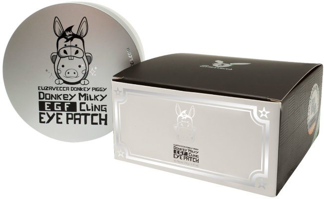 Elizavecca Donkey Piggy Milky Egf Cling Eye Patch Патчи с молочными протеинами из биоцеллюлозы, 60 шт Elizavecca Donkey Piggy Milky Egf Cling Eye Patch Патчи с молочными протеинами из биоцеллюлозы, 60 шт