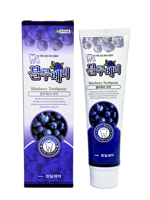 Hanil Зубная паста с экстрактом черники Blueberry, 180 г Hanil Зубная паста с экстрактом черники Blueberry, 180 г