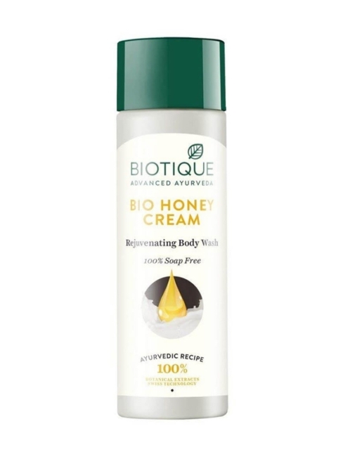 Biotique Крем-гель для душа омолаживающий с мёдом, Bio Honey Cream Rejuvenating Body Wash, 190 мл Biotique Крем-гель для душа омолаживающий с мёдом, Bio Honey Cream Rejuvenating Body Wash, 190 мл