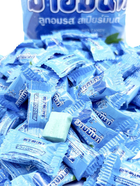 Boonprasert Конфета жевательная со вкусом перечной мяты My Mint Spearmint Flavoured Candy (100 шт), 280 г