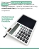 Калькулятор с планшетом белый Calculation With Notepad ZH-70 White
